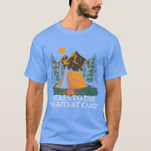 Camiseta Nights at Camp Camping Forest Camper Woods Vacatio
