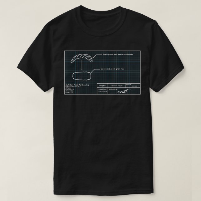 Camiseta Nigiri Blueprint (Frente do Design)