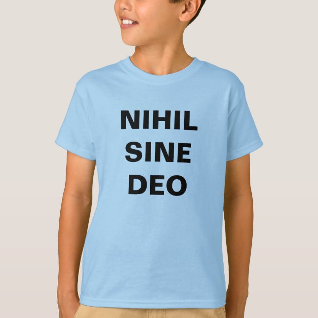 CAMISETA NIHIL SINE DEO CAMISIA (Frente)