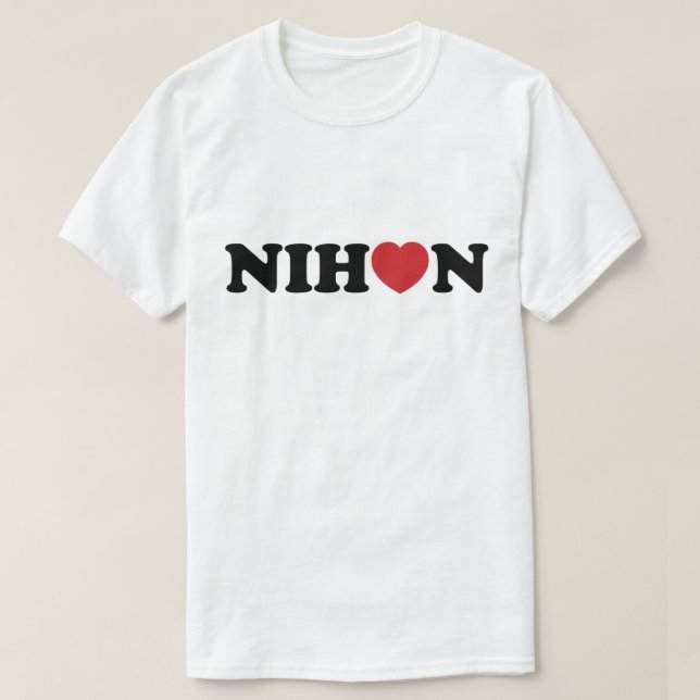 Camiseta Nihon Love Heart (Frente do Design)