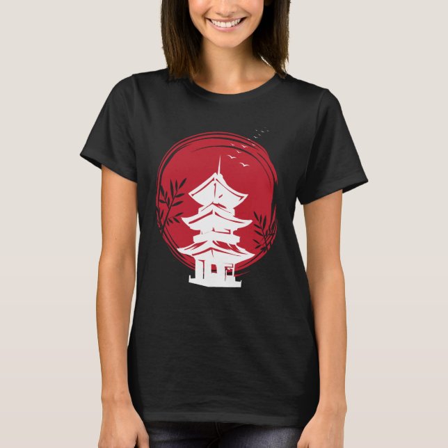 Camiseta Nihon Temple Japão e Japonês (Frente)