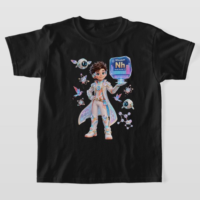 Camiseta # Nihônio (Nh) – Atômico | Coleção ATOMIVRA™ (Postura )