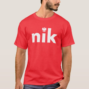 Camiseta nik Sobrenome Polonês