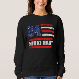 Camiseta Nikki Haley 2024 American Flag USA Flag 1