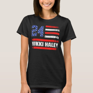 Camiseta Nikki Haley 2024 American Flag USA Flag 1