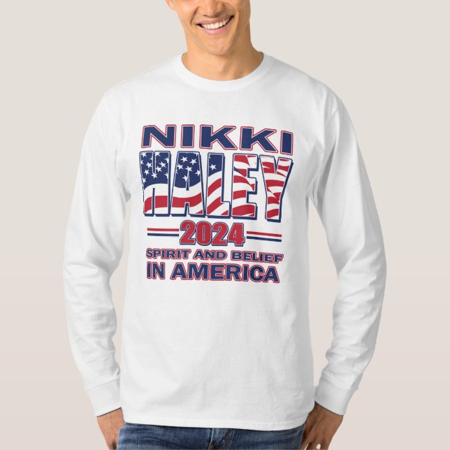 Camiseta Nikki Haley para o Presidente 2024 (Frente)