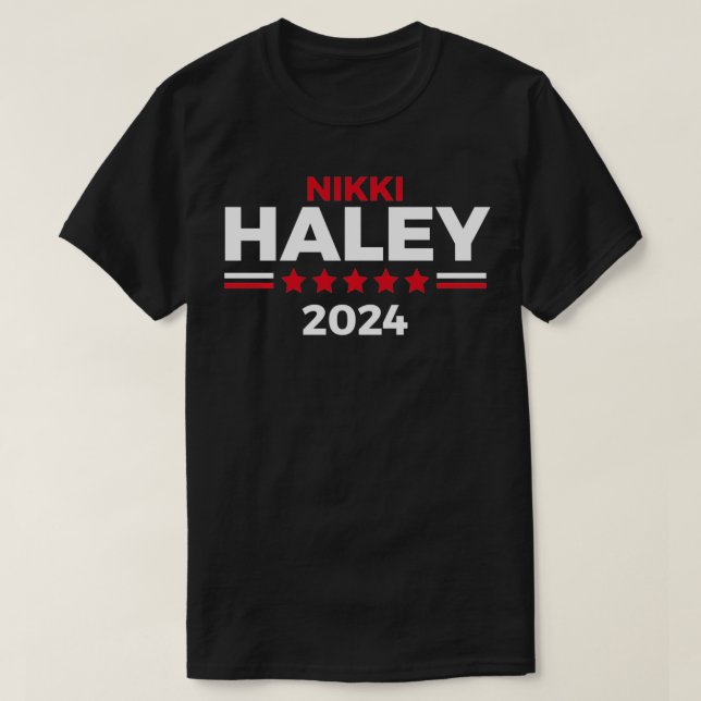 Camiseta Nikki Haley Presidente para o Presidente 2024 (Frente do Design)