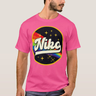 Camiseta Niko Rainbow No Space Vintage Style