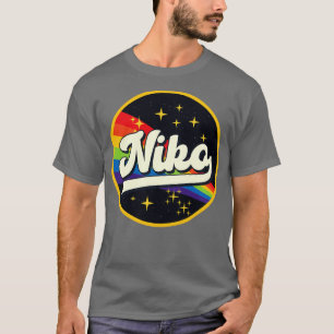 Camiseta Niko Rainbow No Space Vintage Style