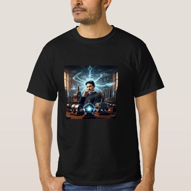 Camiseta Nikola Tesla (Frente)