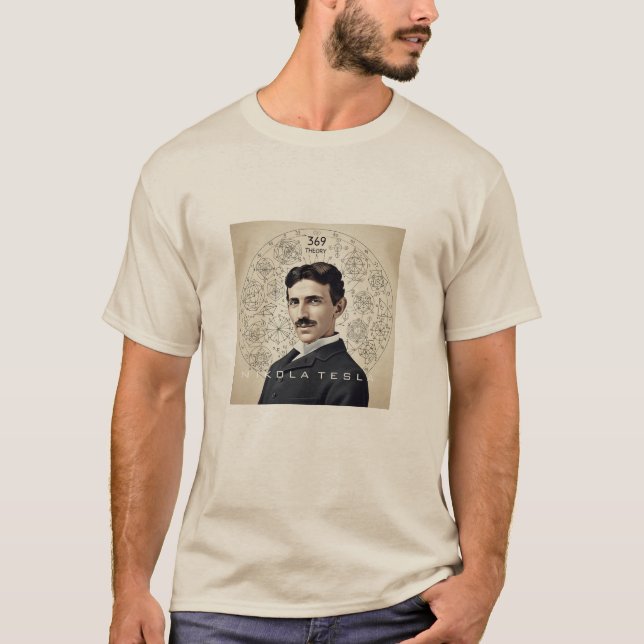 Camiseta Nikola Tesla - 369 Chave do Universo (Frente)