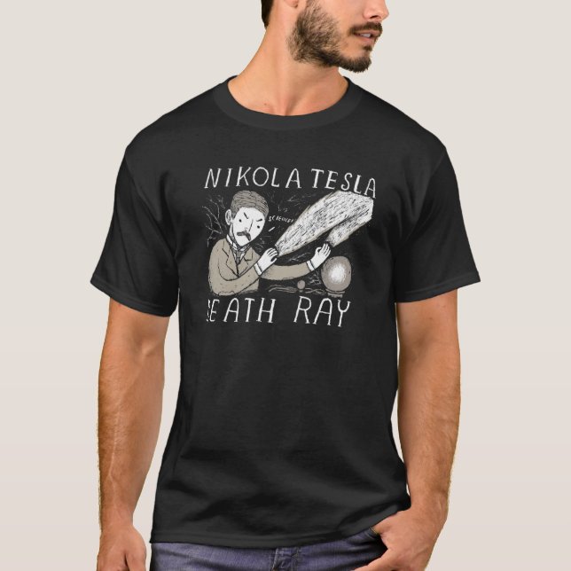 Camiseta Níkola tesla Death ray Classic (Frente)