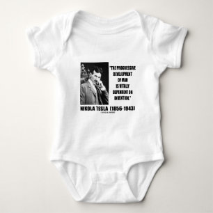 Camiseta Nikola Tesla Progressive Development Of Man Cote