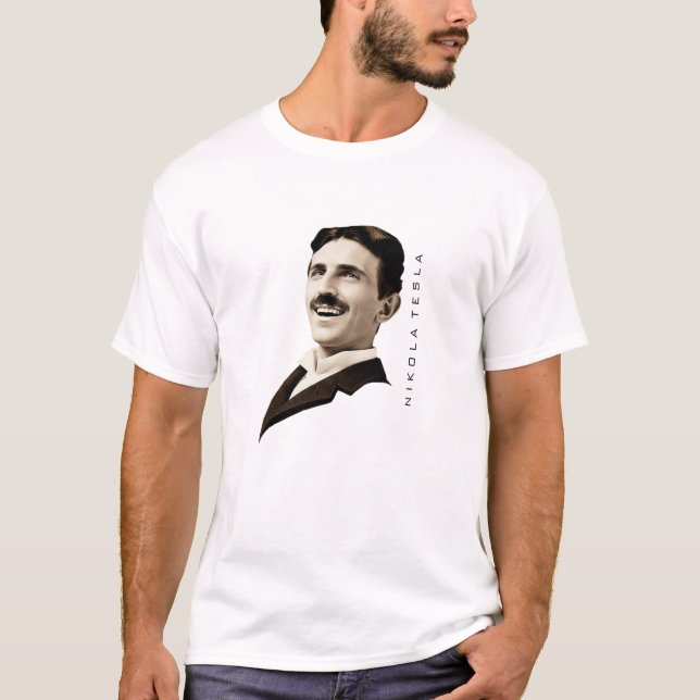 Camiseta Nikola Tesla Smile (Frente)