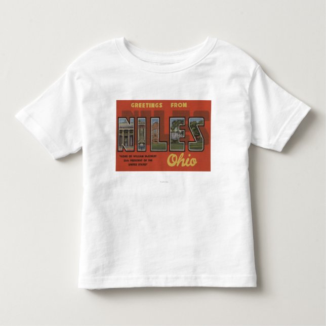 Camiseta Niles, letra ScenesNiles de OhioLarge, OH (Frente)