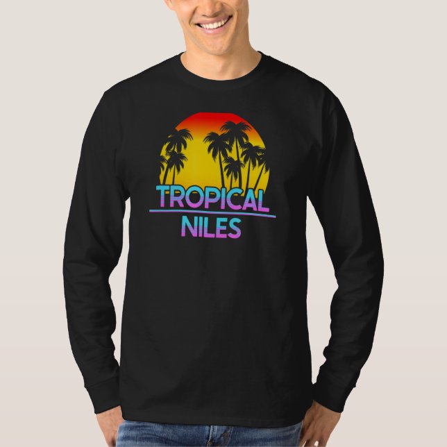 Camiseta Niles Michigan Funny Ironic Weather (Frente)