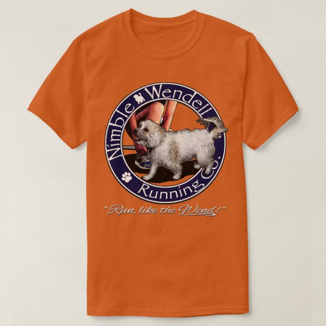 Camiseta Nimble Wendell Executando Co Painterlygray (Frente do Design)