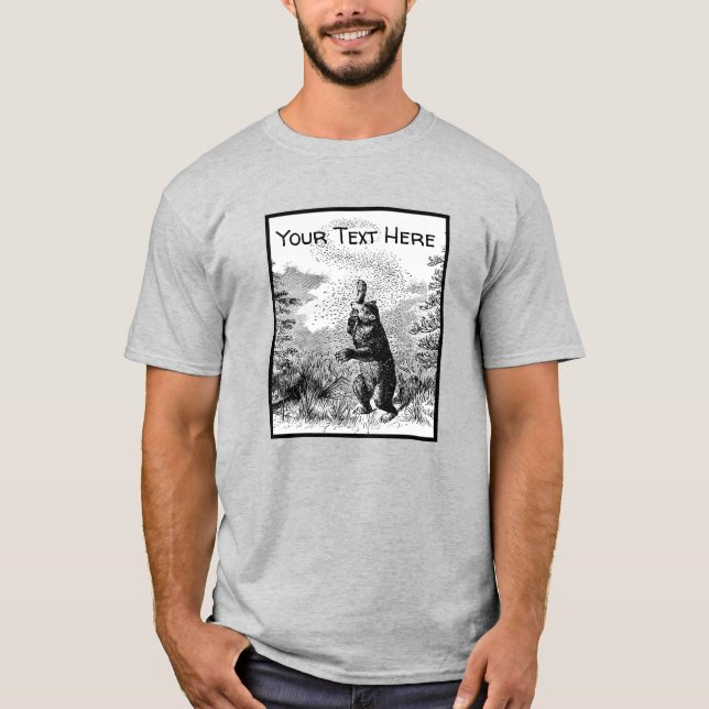 Camiseta Nimrod - Urso e Abelhas  (Frente)