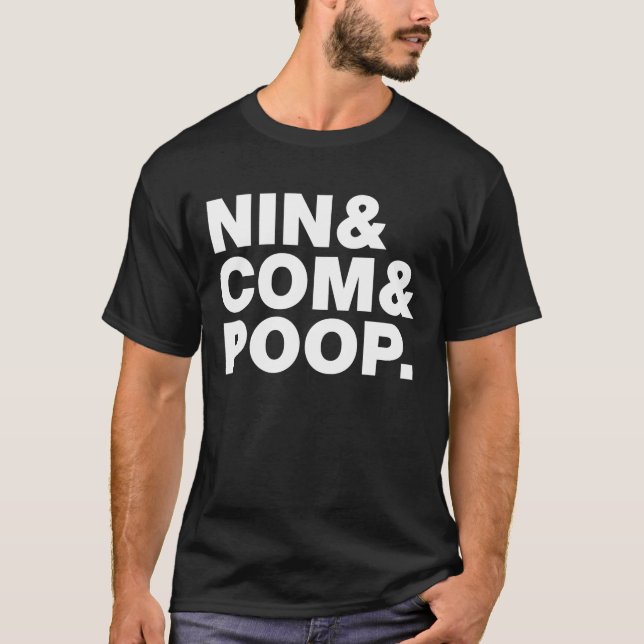 CAMISETA NIN & COM & POOP. (Frente)