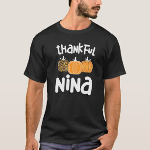 Camiseta Nina Avó de Ação de Graças Nina Avô