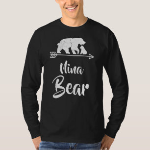 Camiseta Nina Bear Correspondendo Figurino de Natal da Famí