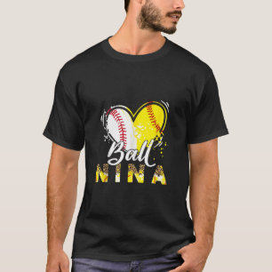 Camiseta Nina de ambas as Famílias de Combinação de Esporte