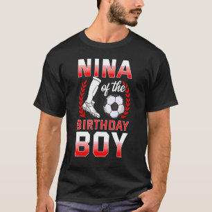 Camiseta Nina Do Aniversário Do Jogador De Futebol Celebr