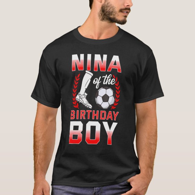Camiseta Nina Do Aniversário Do Jogador De Futebol Celebr (Frente)
