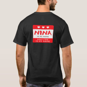 Camiseta Nina É Meu Nome Apelido Personalizado Alias Person