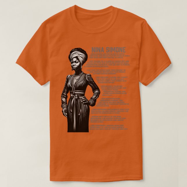 Camiseta Nina Simone (Frente do Design)