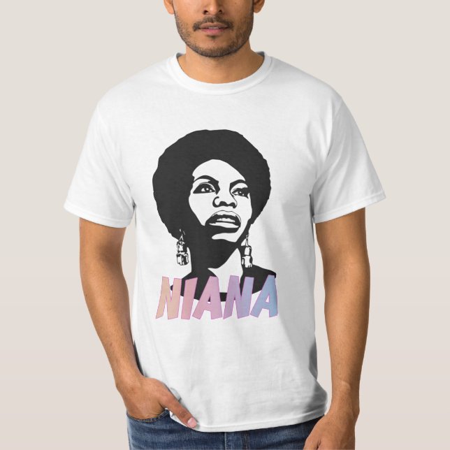 Camiseta Nina Simone engraçado (Frente)