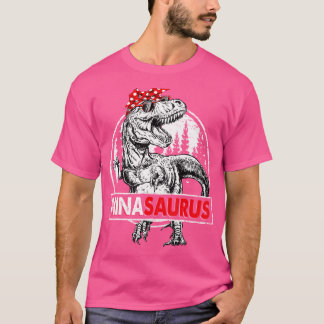 Camiseta Ninasaurus T Rex Dinossaur Nina Saurus Dia de as m
