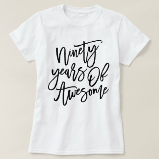 Camiseta Ninety anos de roteiro | preto impressionante