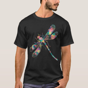 Camiseta Ninfa Abstrato de cor de verão de Dragonfly para m