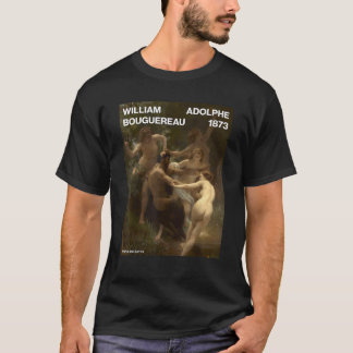 Camiseta Ninfhs e Satyr William Adolphe Bouguereau