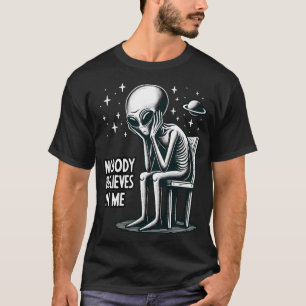 Camiseta Ninguém Acredita Em Mim Engraçado Et Ufo Alienígen