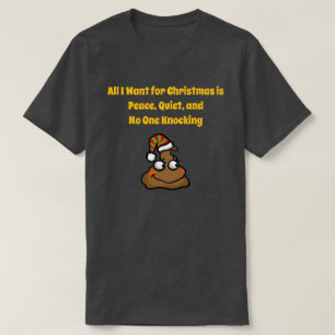 Camiseta Ninguém Batendo Humor Natalino Engraçado no Banhei