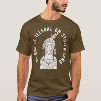 Camiseta Ninguém É Ilegal No Imigrante De Indígenas Roubado