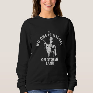 Camiseta Ninguém É Ilegal No Imm Americano Nativo De Terra