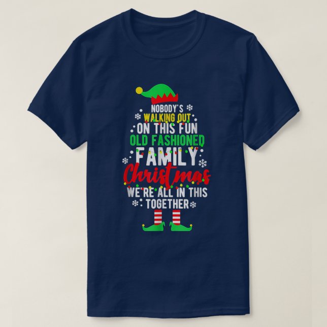 Camiseta Ninguém está saindo neste Cristo Divertido da Famí (Frente do Design)