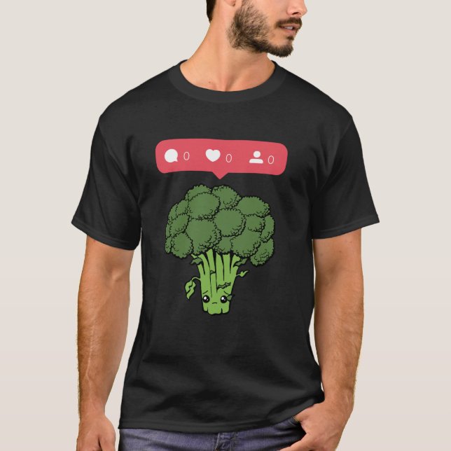 Camiseta Ninguém gosta de brócolis - Presente para amantes  (Frente)