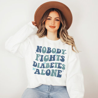 Camiseta Ninguém luta contra a diabetes sozinho