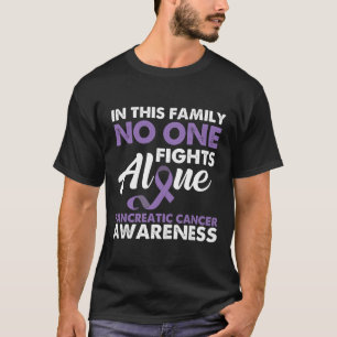 Camiseta Ninguém luta sozinho - consciência do Câncer de pâ