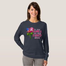 Ninguém Luta Sozinho Flor de Coração com Laço Rosa