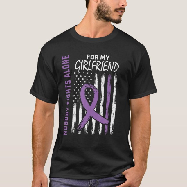 Camiseta Ninguém Luta Sozinho Pela Consciência da Epilepsia (Frente)