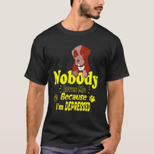 Camiseta Ninguém me ama porque estou deprimido