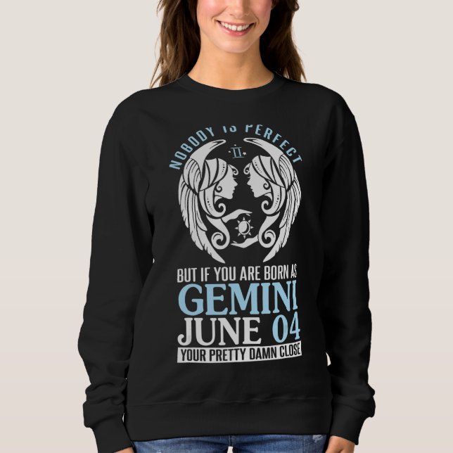 Camiseta Ninguém Perfeito, Mas Se Você É Nascer Como Gemini (Frente)