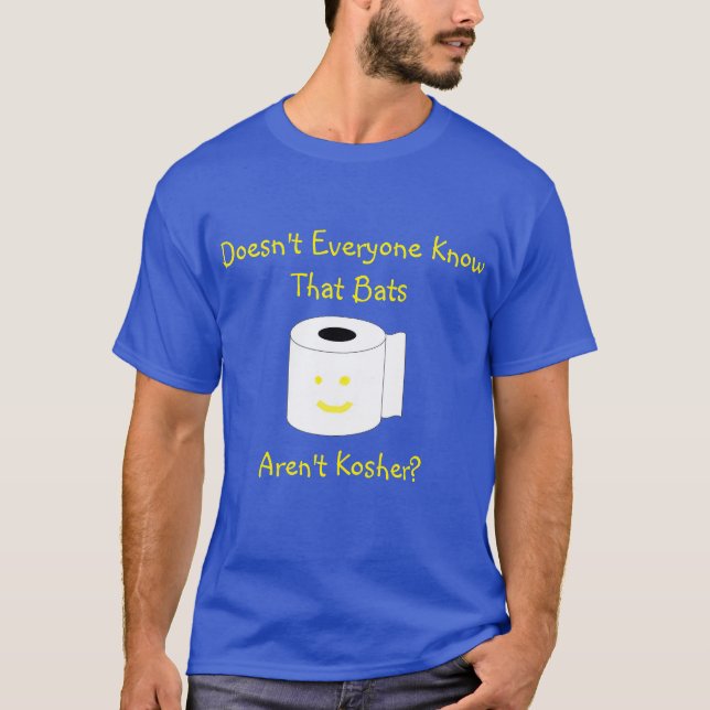 Camiseta Ninguém sabe que Bats não é Kosher? (Frente)