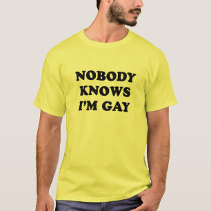 Camiseta Ninguém sabe que eu sou gay