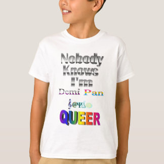 Camiseta Ninguém sabe que sou Demi Pan SM Sapio QUEER